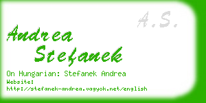 andrea stefanek business card